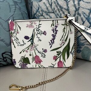 Brand New!! Vegan Floral Wristlet Pouch